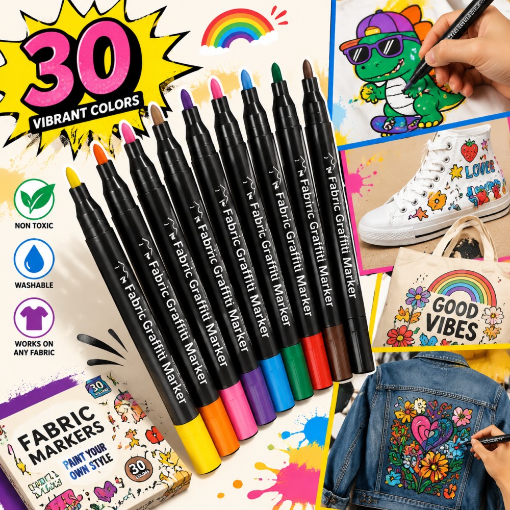 6-48 Colors Textile Pens Cotto - огляд і ціна Painting Supplies