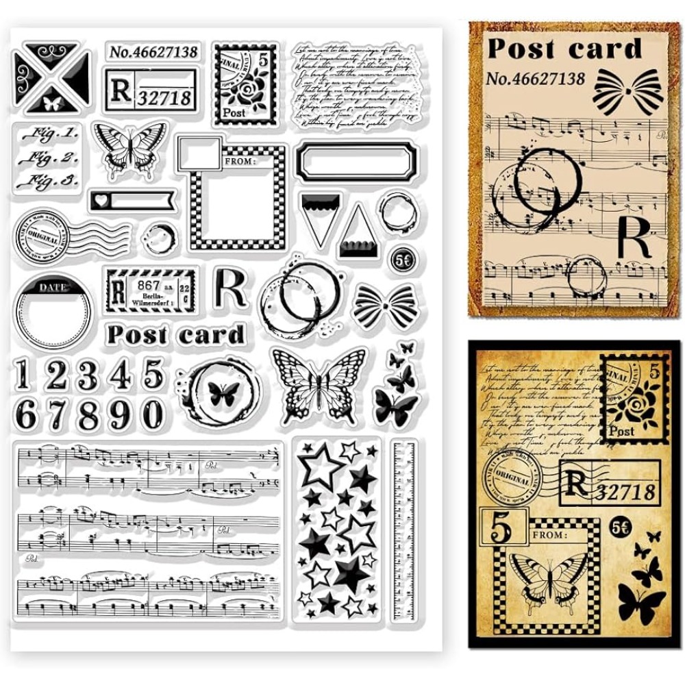 Postage Clear Stamps Variety P - огляд і ціна Clear Silicone Stamps For Card Making