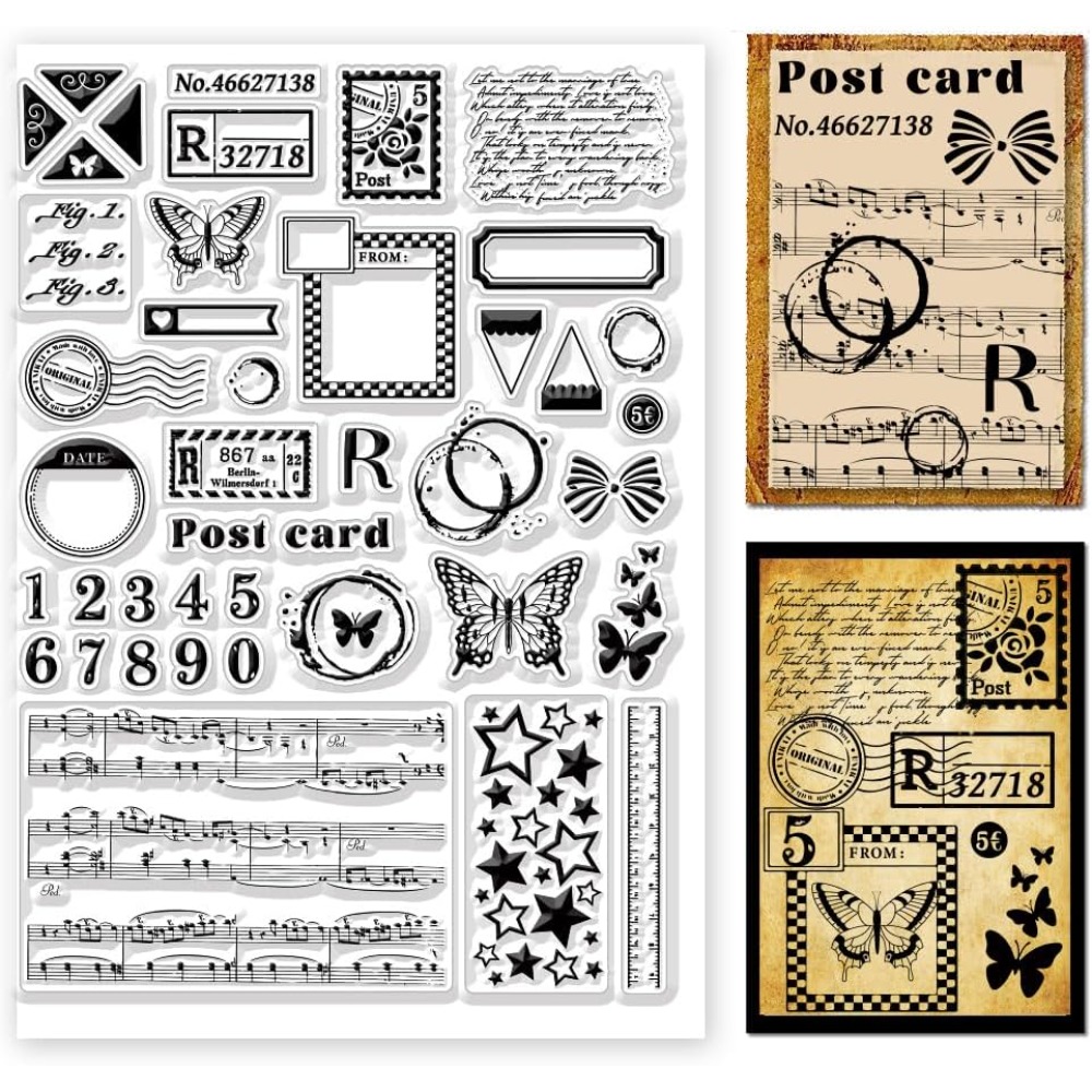Postage Clear Stamps Variety P - огляд і ціна Clear Silicone Stamps For Card Making