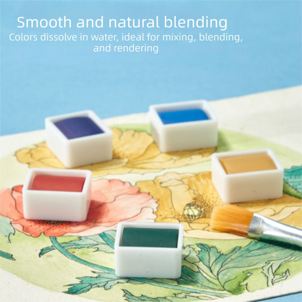 Portable Watercolor Paint Set  - огляд і ціна Watercolor Paint Set Solid Pigment