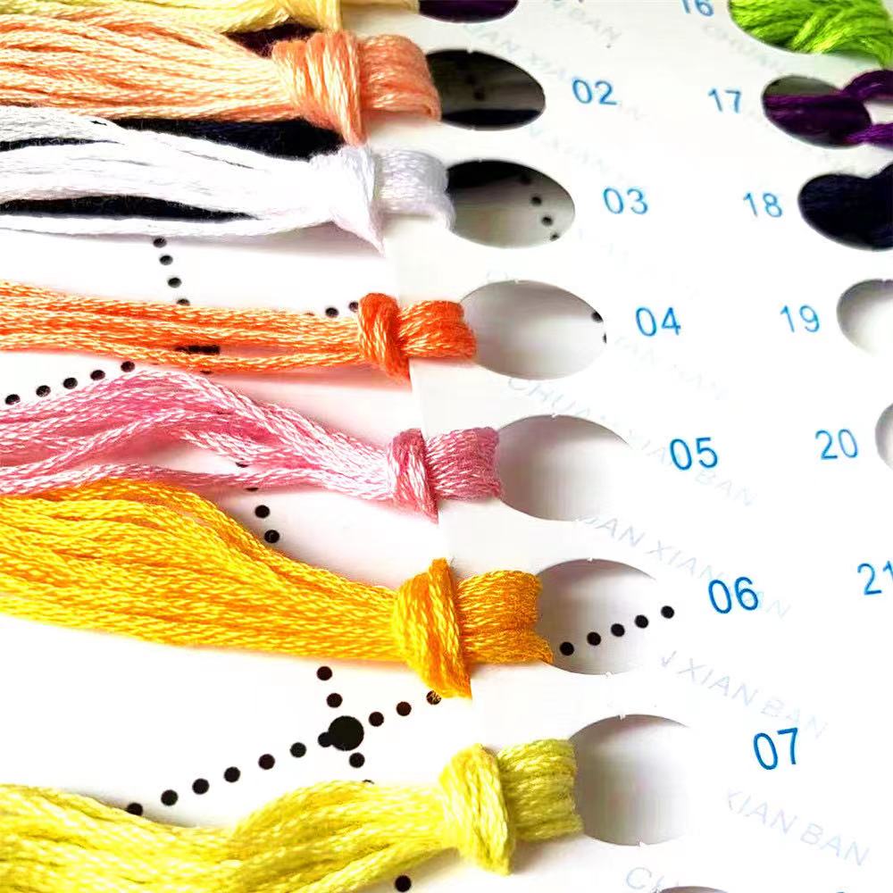 ZZ6350 Cross Stitch Kits Cross - огляд і ціна Cotton Embroidery Thread Skeins