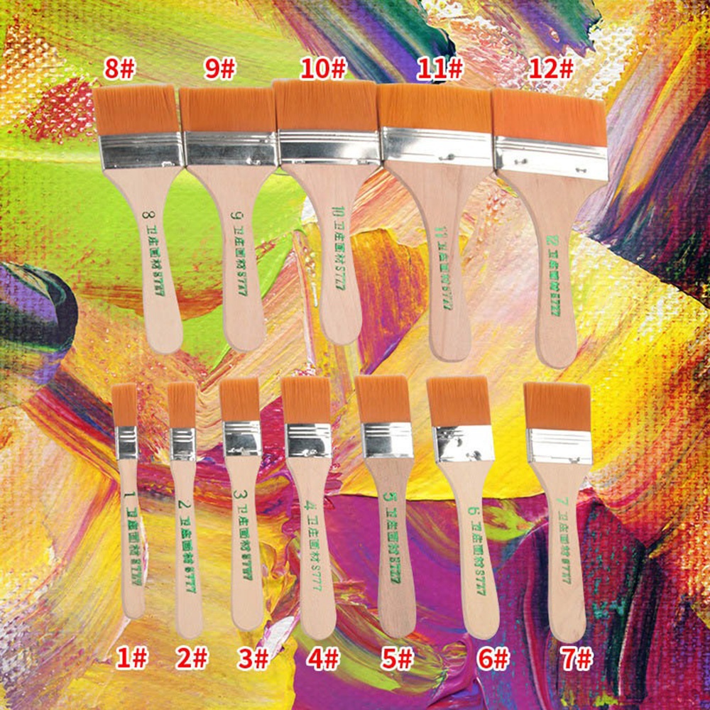 12Pcs/Set Memory Nylon Paint B - огляд і ціна Painting Supplies