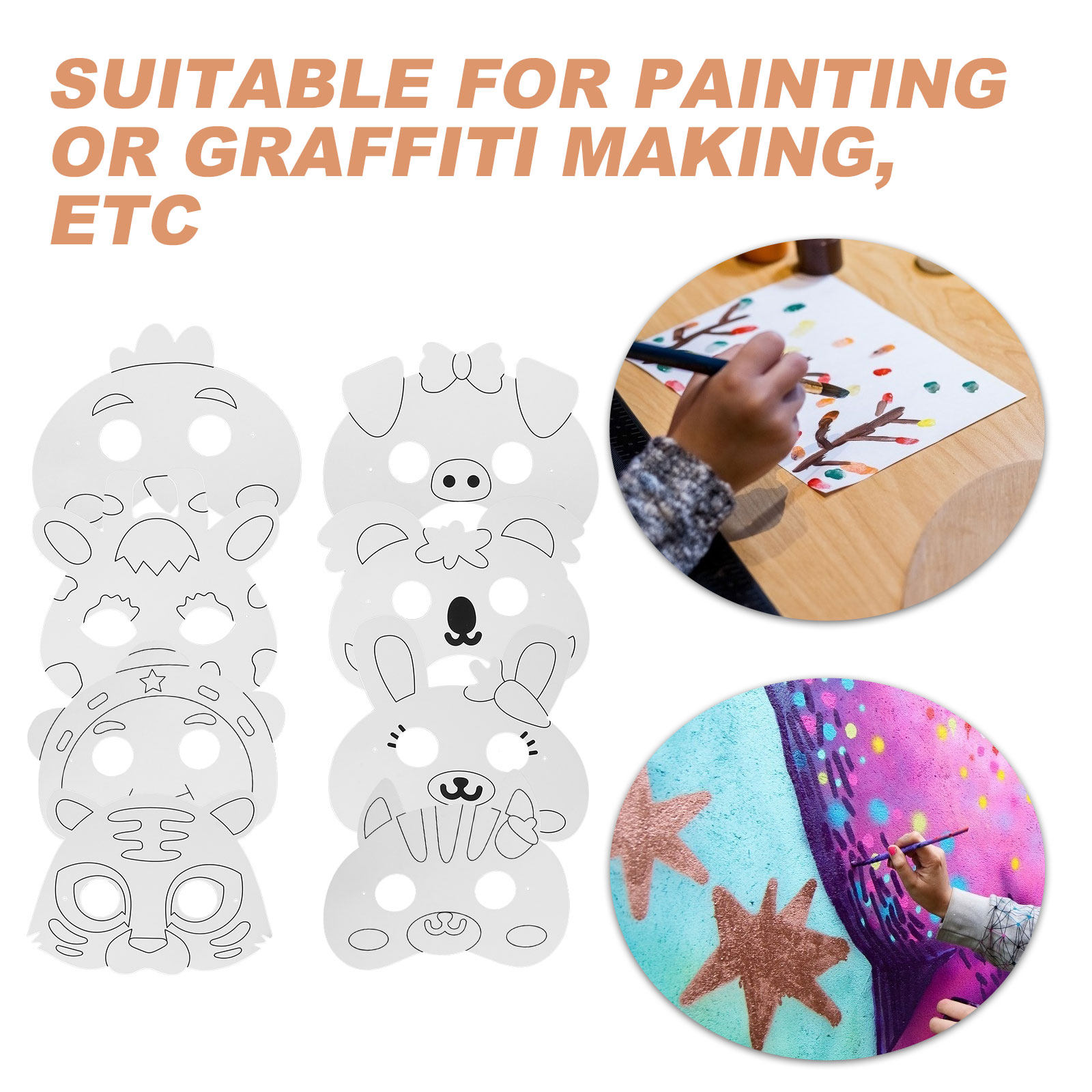 1Set Animal Shaped Blank Paper - огляд і ціна Painting Supplies