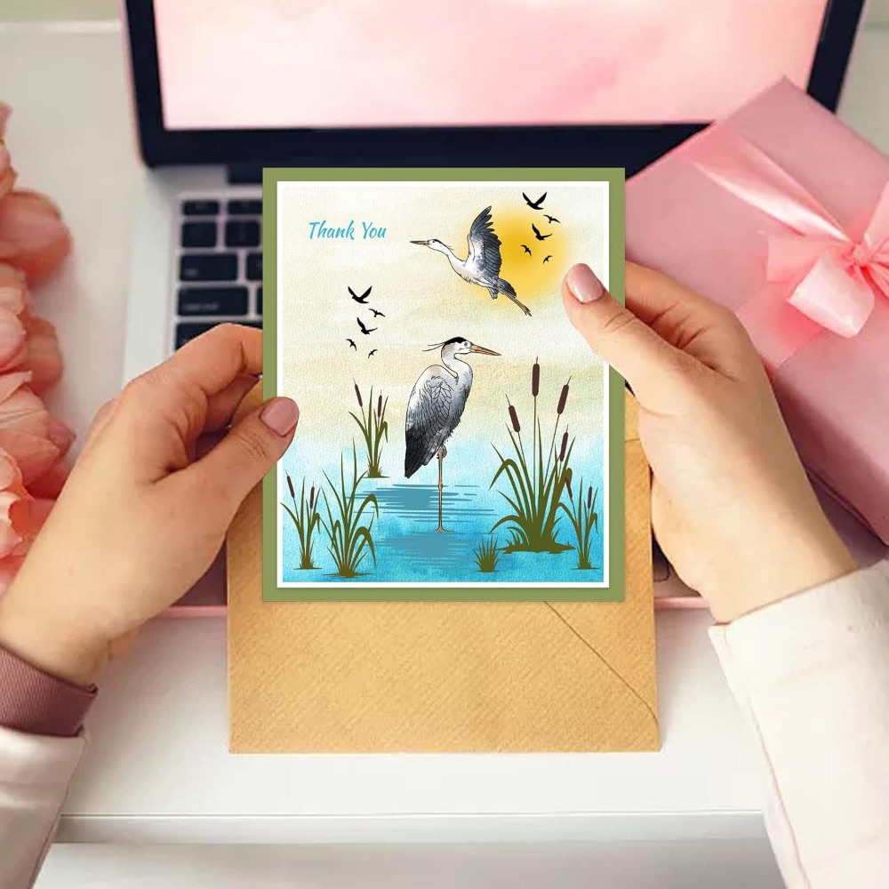 Heron Clear Stamps Wetland Sil - огляд і ціна Clear Silicone Stamps For Card Making