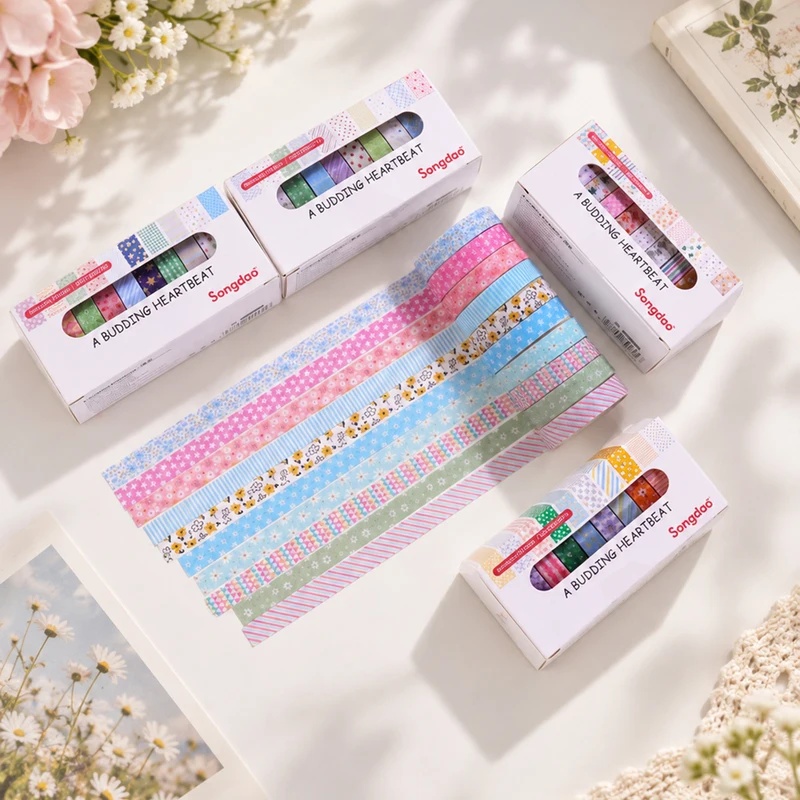 10 Rolls Floral Pastel Washi T - огляд і ціна Scrapbooking